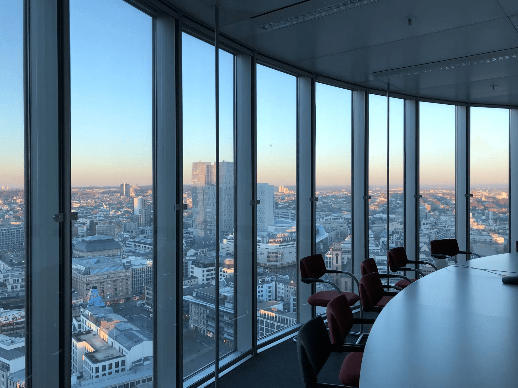 Martian Corporation workspace overlooking the city